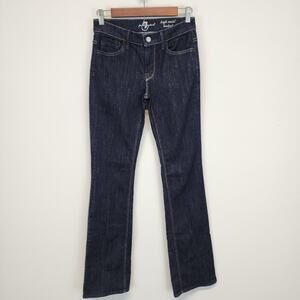 7 For All Mankind High Waist Bootcut Jeans Size 26" Dark Wash Cowgirl Classic